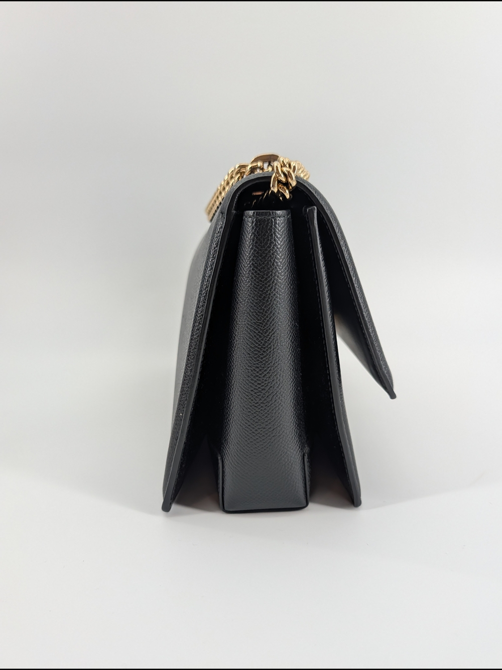 Salvatore Ferragamo Black Vara Bow Leather Chain Shoulder Bag - Picture 7 of 13